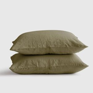 NWOT! Quince Linen Aloe King Shams! Set Of 2 (L16)